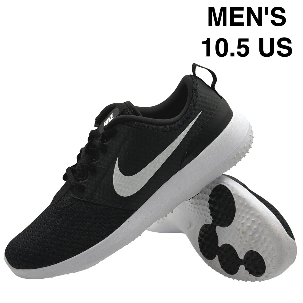 Nike Roshe G Golf Shoes Mens Size 10.5 Black White Spikeless Golf CD6065-001